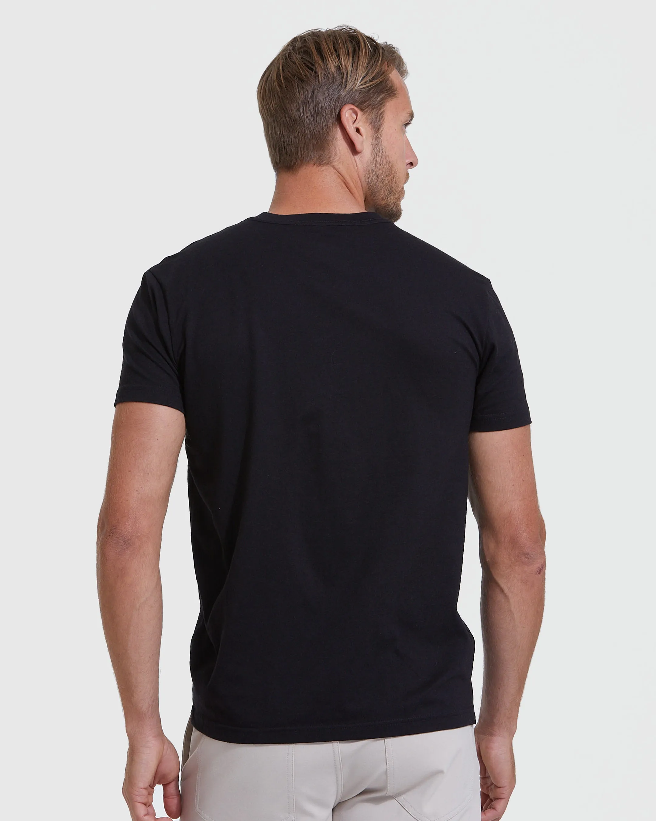 All Black V-Neck Tee 9-Pack