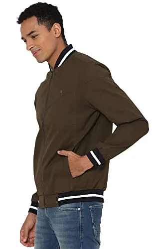 Allen Solly Men's A-Line Coat (ASJKMJBOFT69593-L_Green_L)