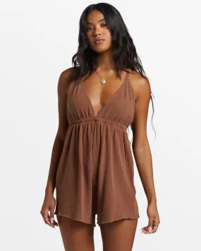 BILLABONG ON VACAY ROMPER - TOASTED COCONUT