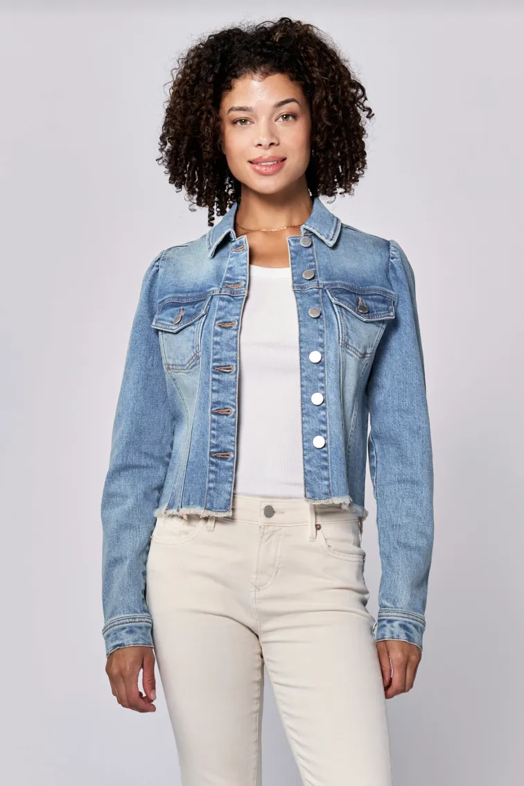 DJ Puff Sleeve Denim Jacket