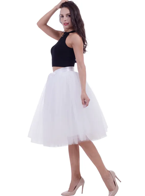 FASHION TULLE SKIRT PLEATED TUTU SKIRTS WOMENS