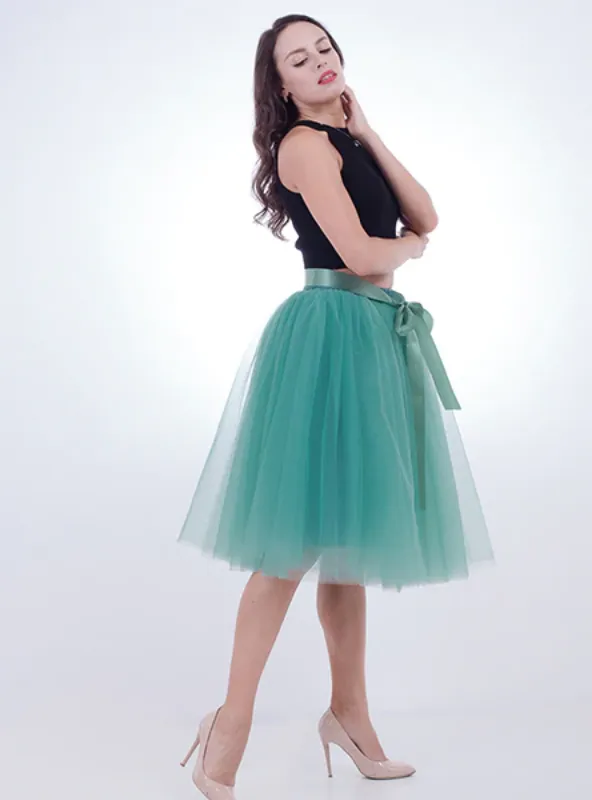 FASHION TULLE SKIRT PLEATED TUTU SKIRTS WOMENS