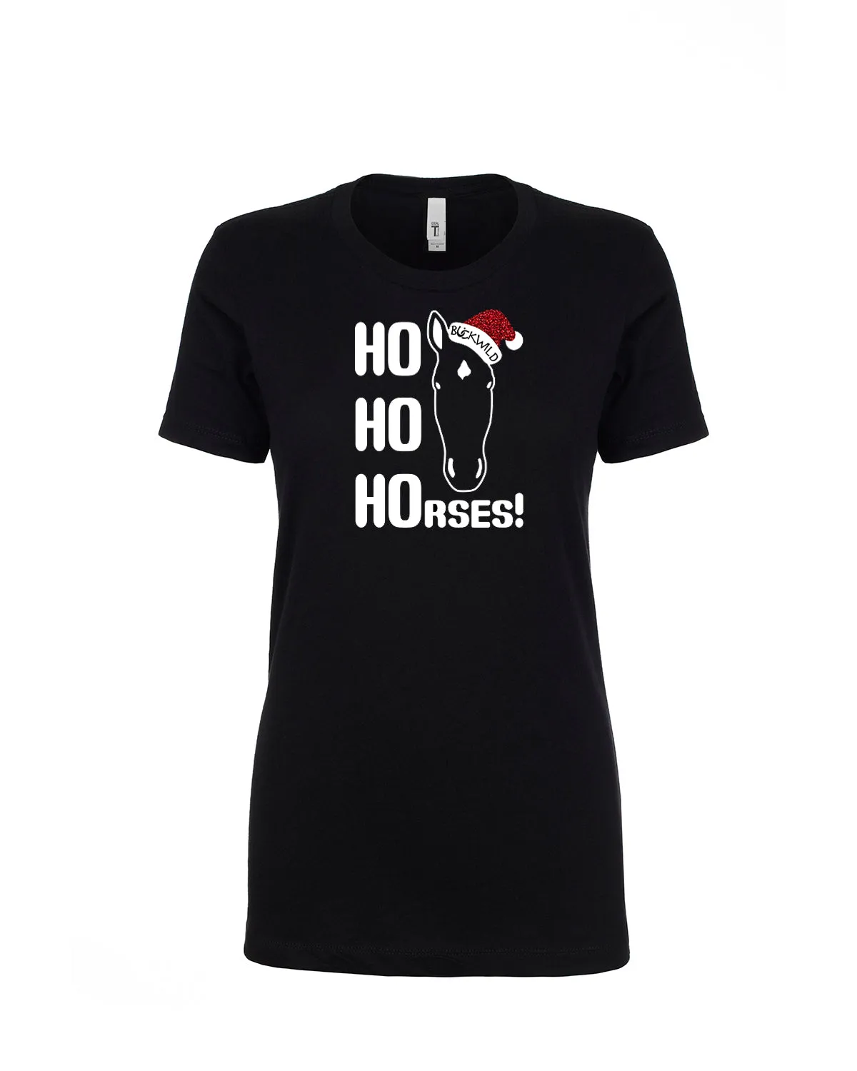 Favorite Tee | V-Neck | “Ho Ho Horses" Black