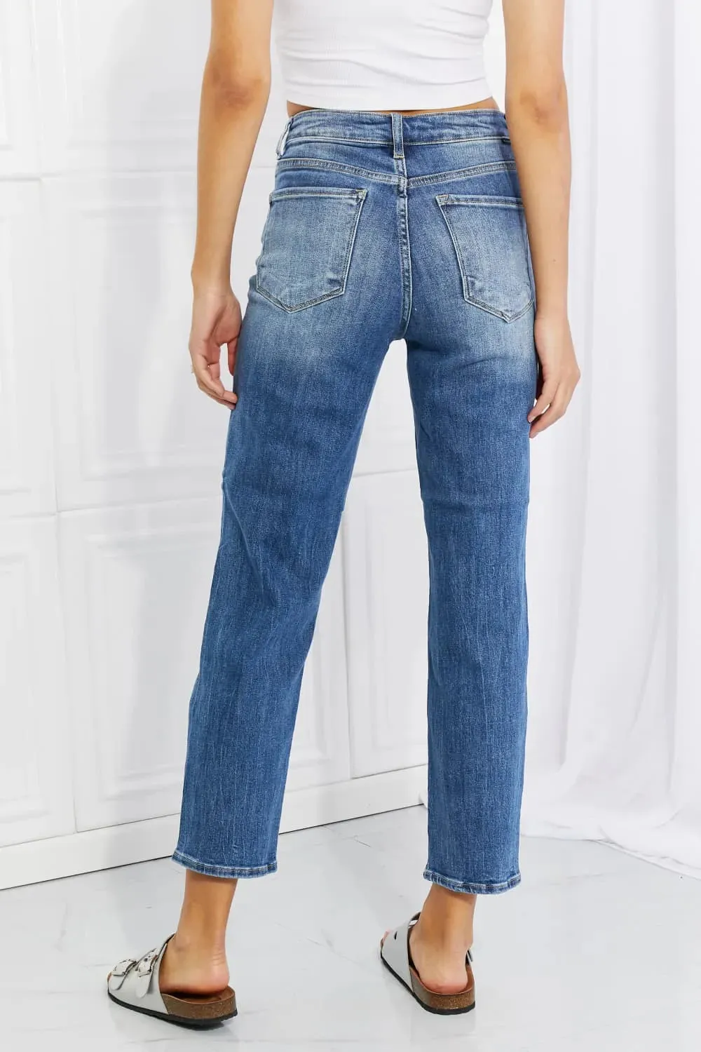 Full Size Emily High Rise Relaxed Jeans