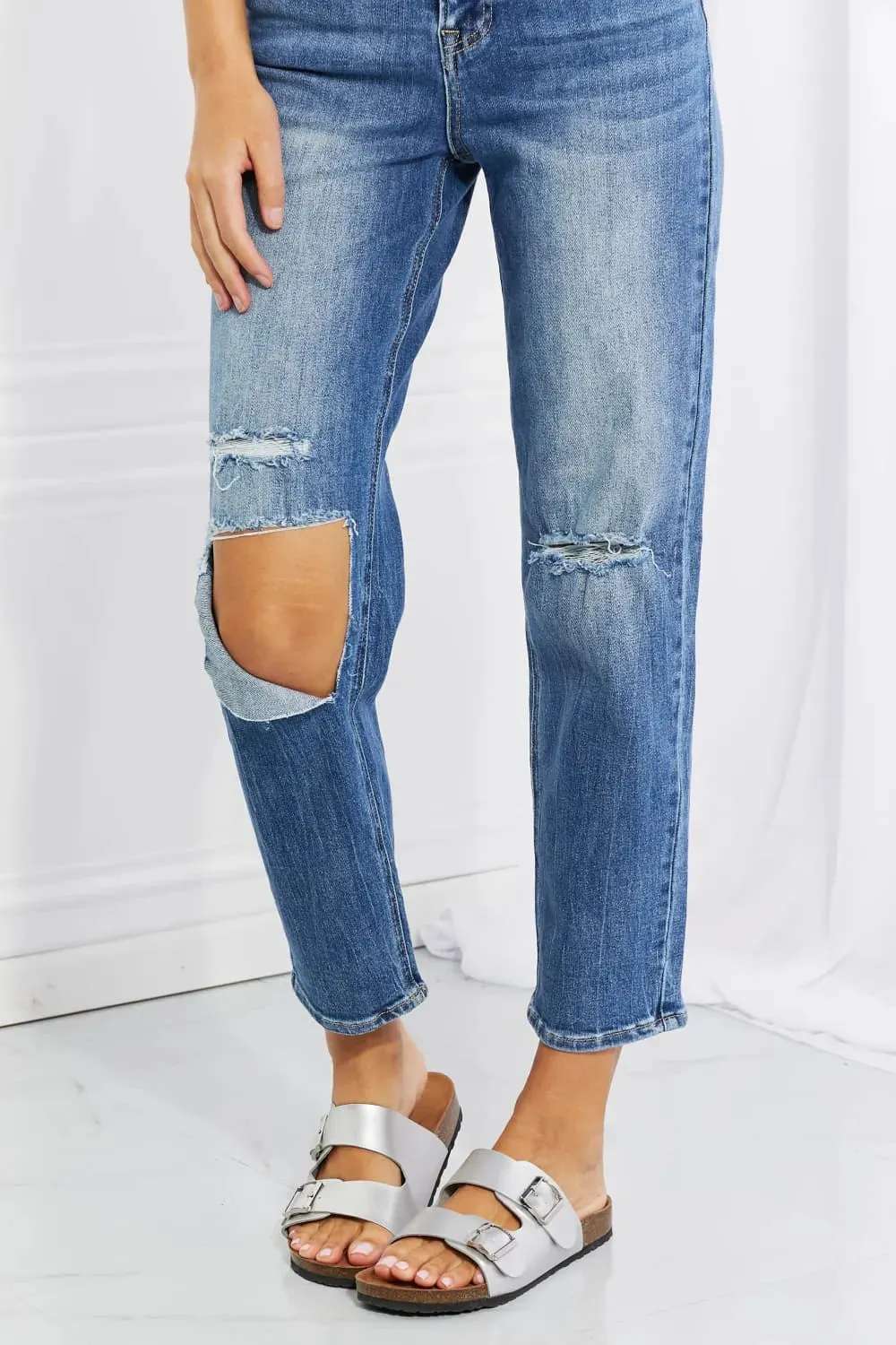 Full Size Emily High Rise Relaxed Jeans