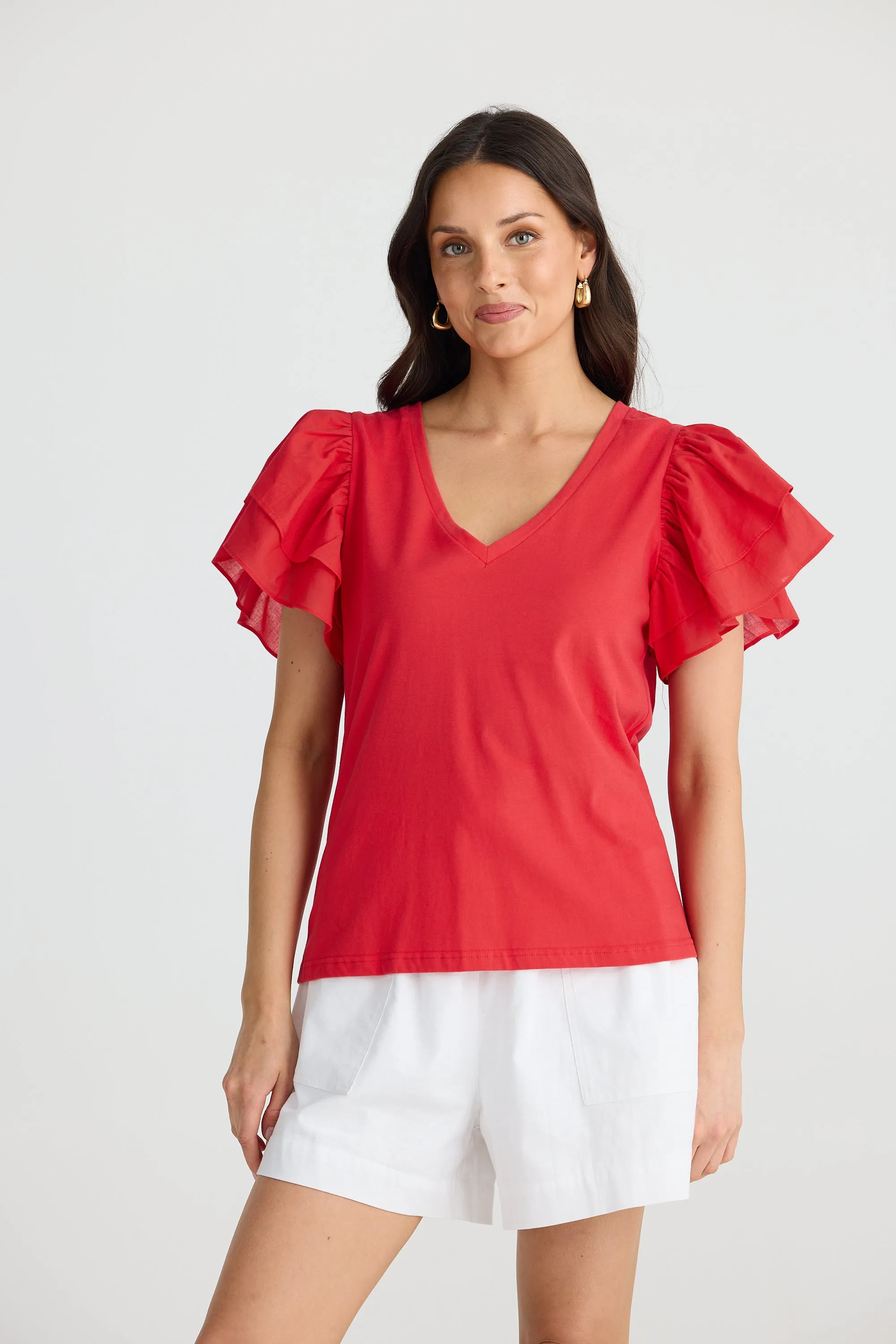 Gigi V Neck Tee