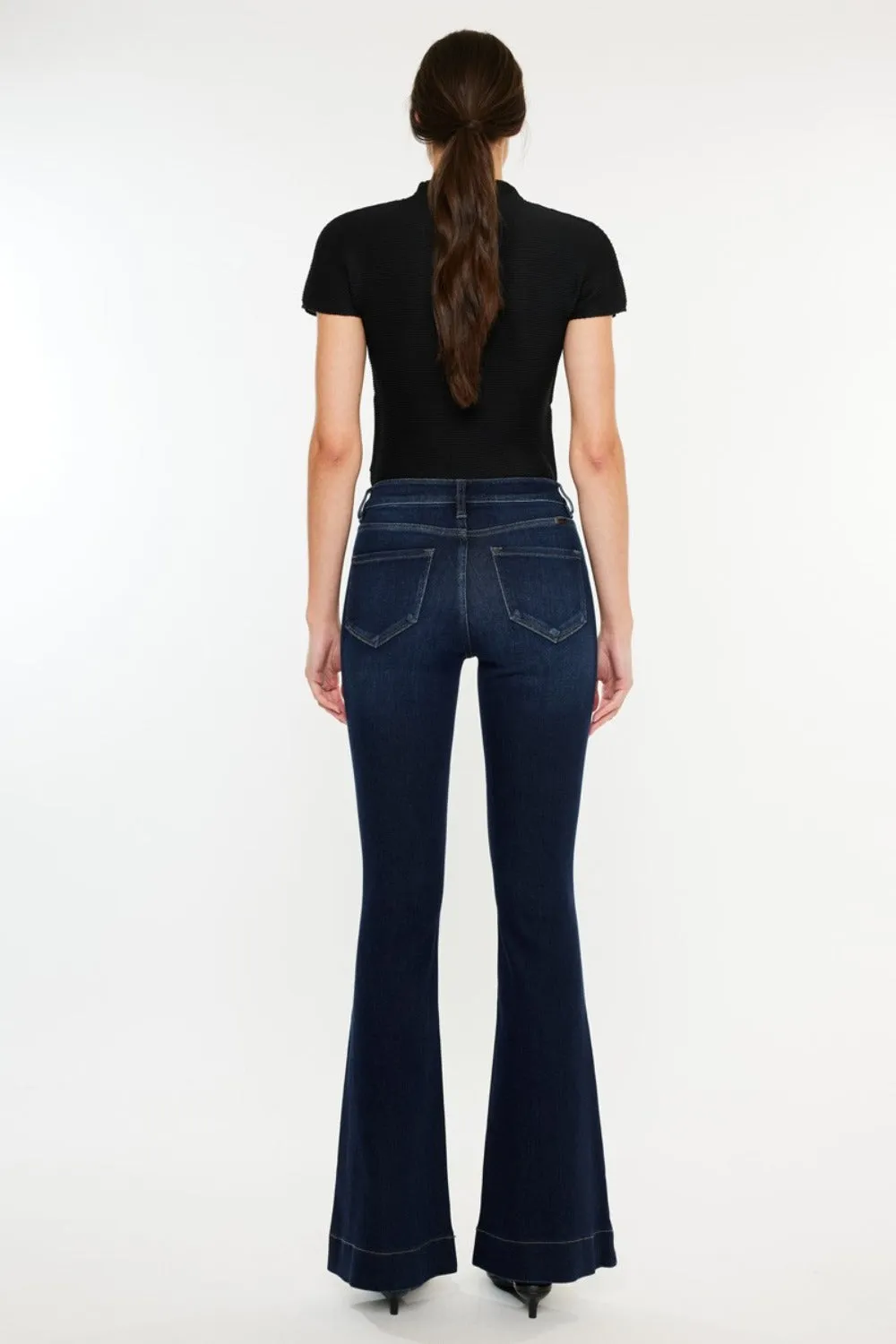 High Rise Slim Flare Jeans