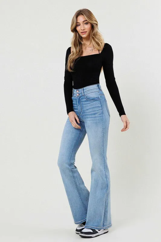 HIGH WAISTED FLARE JEAN