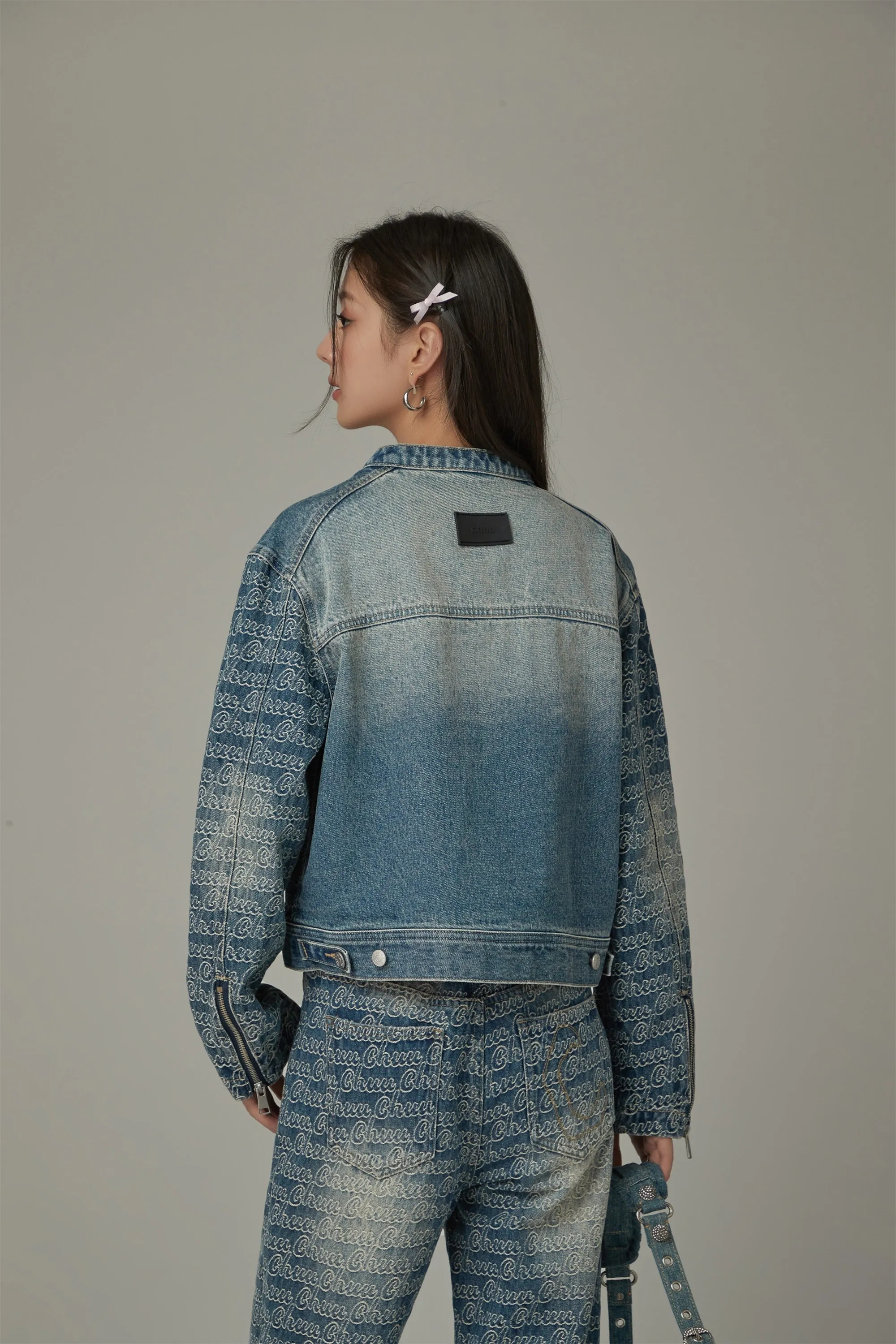 Logo Lettering Denim Jacket