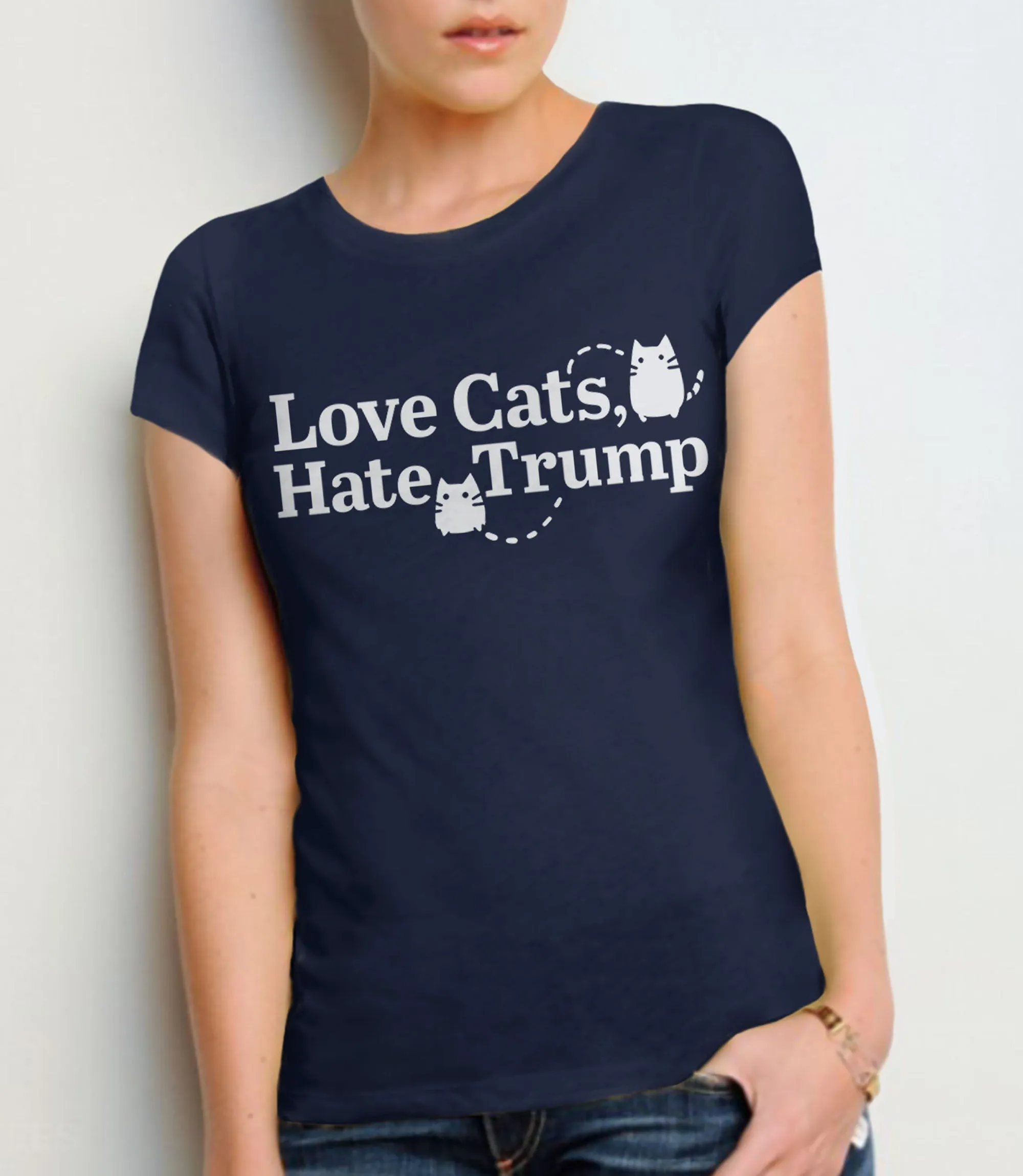 Love Cats Hate Trump Shirt