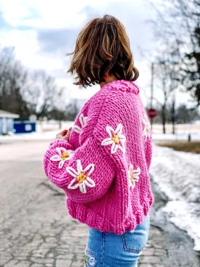 MADE TO ORDER : Lazy Daisy Cardigan Sweater