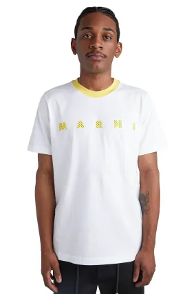 Marni Polka Dot Logo Tee 'Lily White'