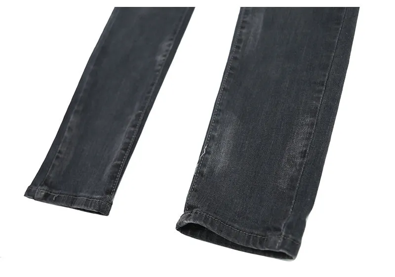 Men’s Distressed Skinny Fit Jeans – Urban Street Style