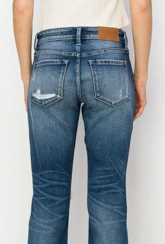 Mid Rise Boyfriend Jeans