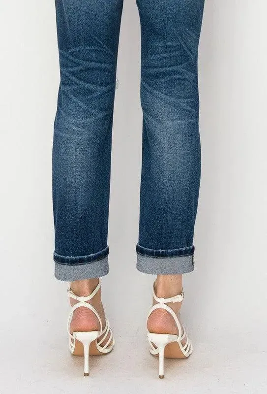 Mid Rise Boyfriend Jeans