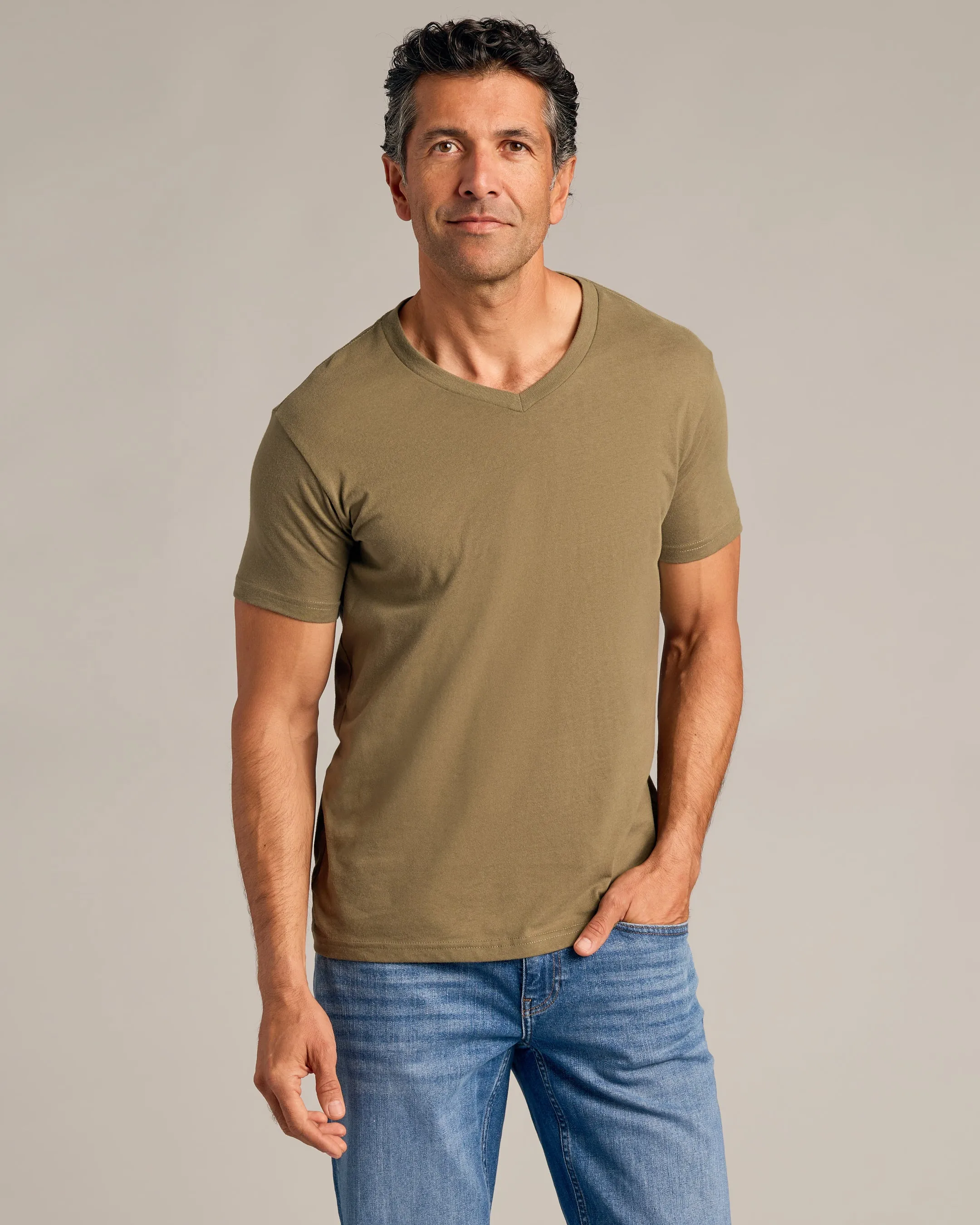 Military Steel V-Neck 3 Pack