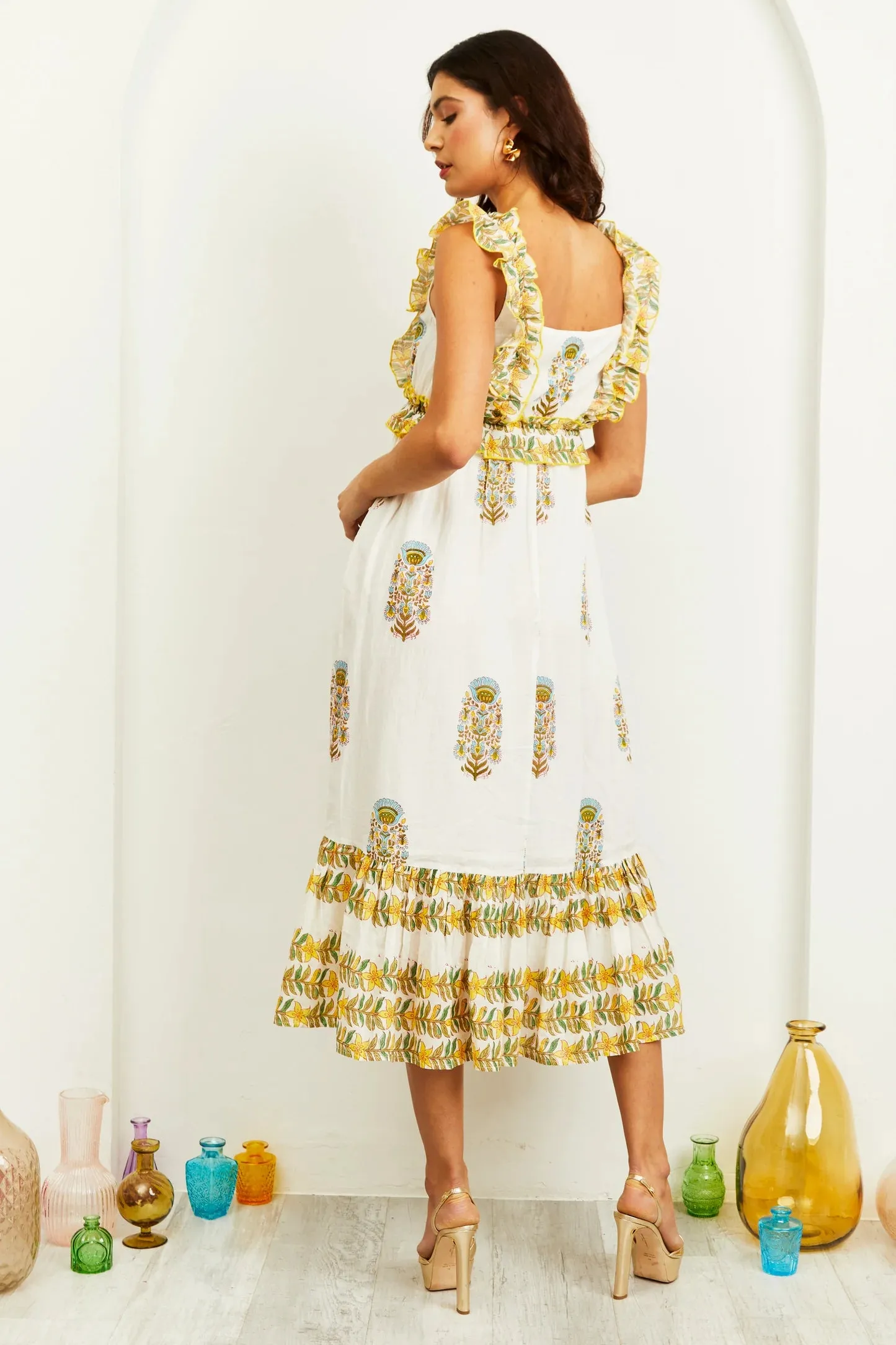 Penida Maxi Dress - Lohdi Garden Print