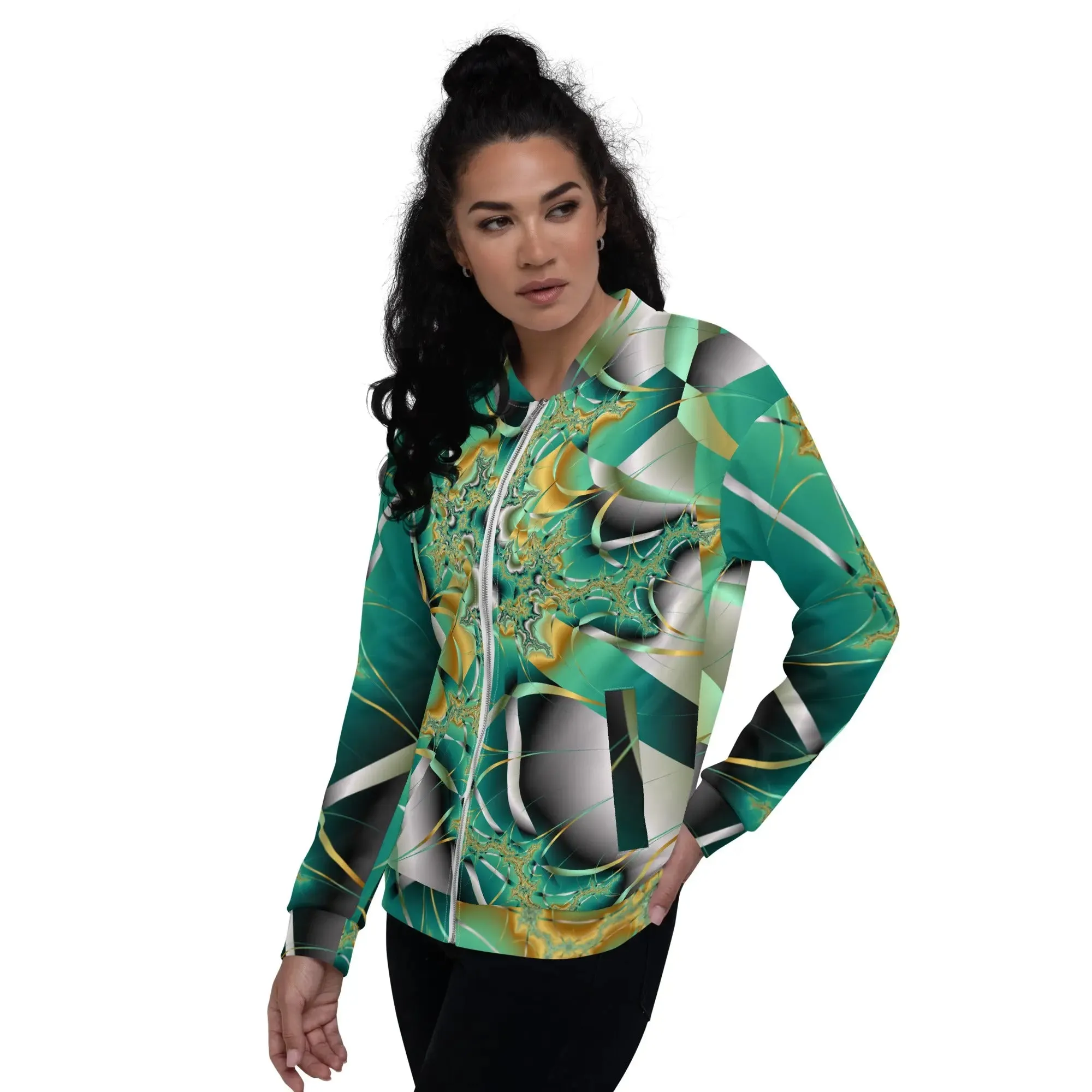 "Cosmic Twist" Collection - Unisex Bomber Jacket