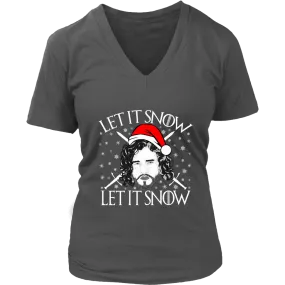 "Let It Snow" V-neck Tshirt