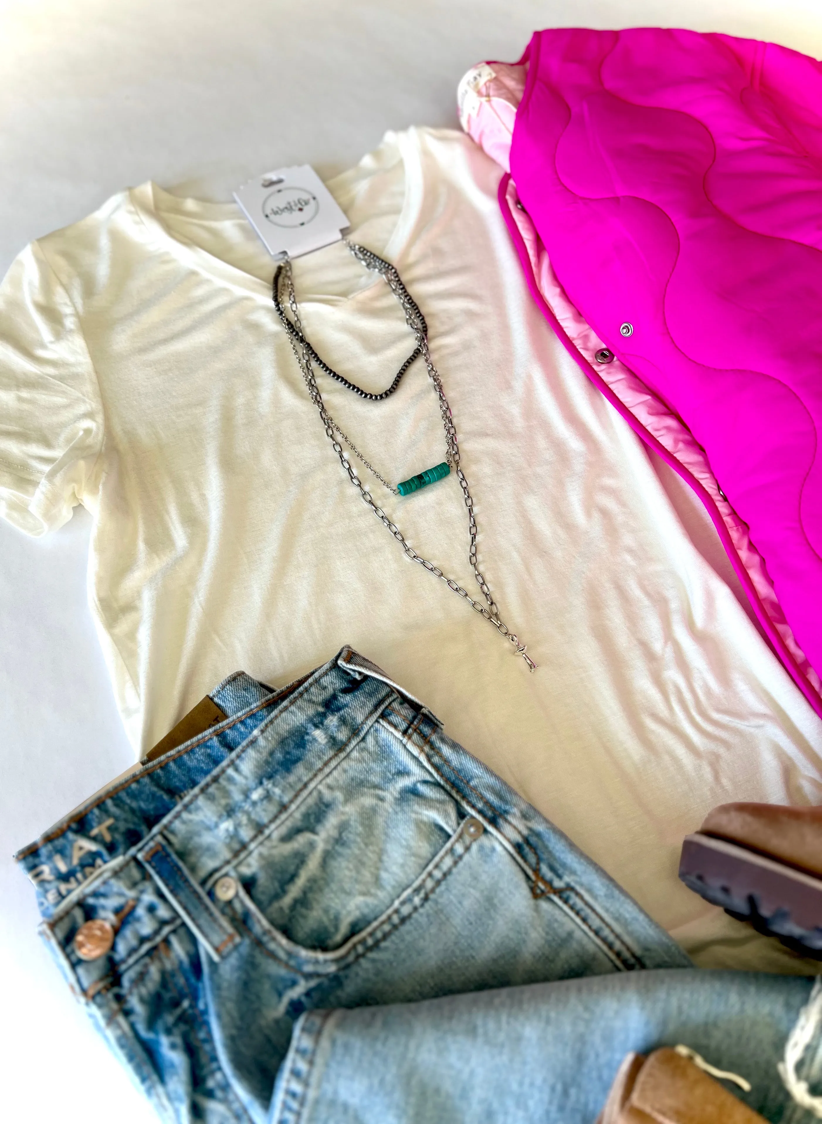 Soft Basic V-Neck Tees {multiple colors}