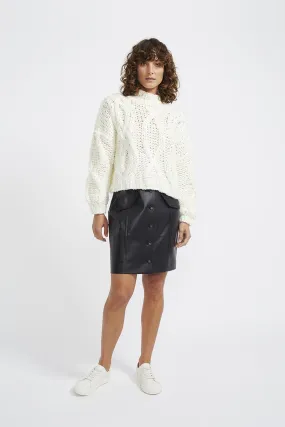 Staple - Anita Cable Knit Jumper - Off White