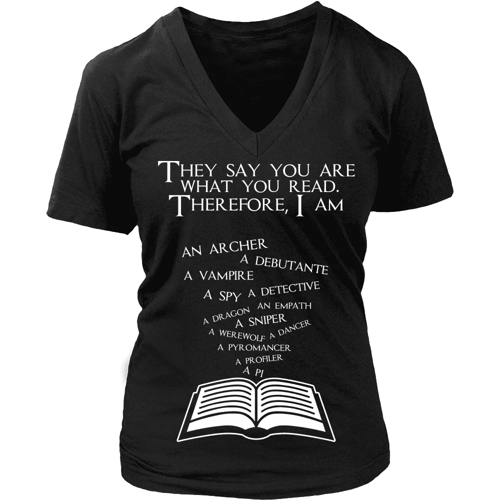 They say you are what you read - V-neck