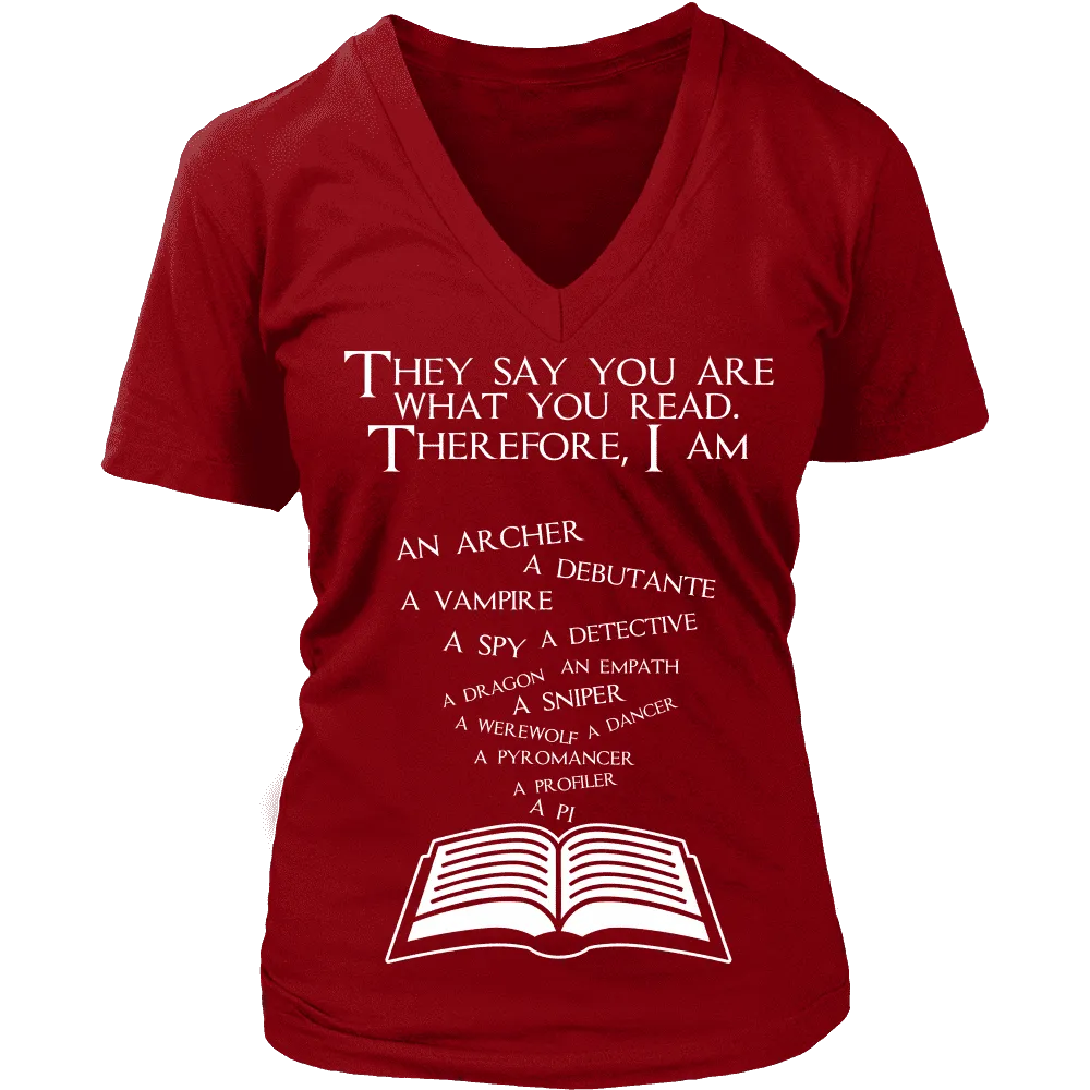 They say you are what you read - V-neck