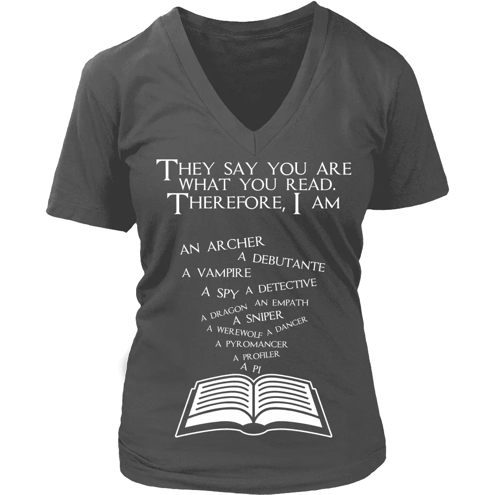 They say you are what you read - V-neck