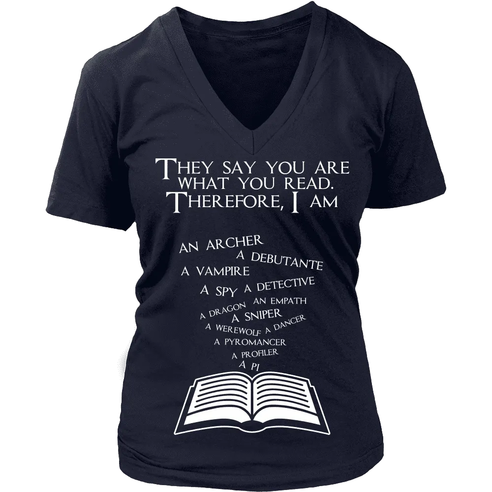 They say you are what you read - V-neck