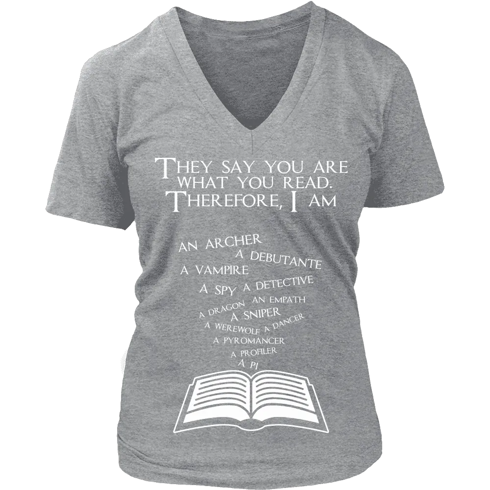 They say you are what you read - V-neck