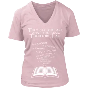 They say you are what you read - V-neck