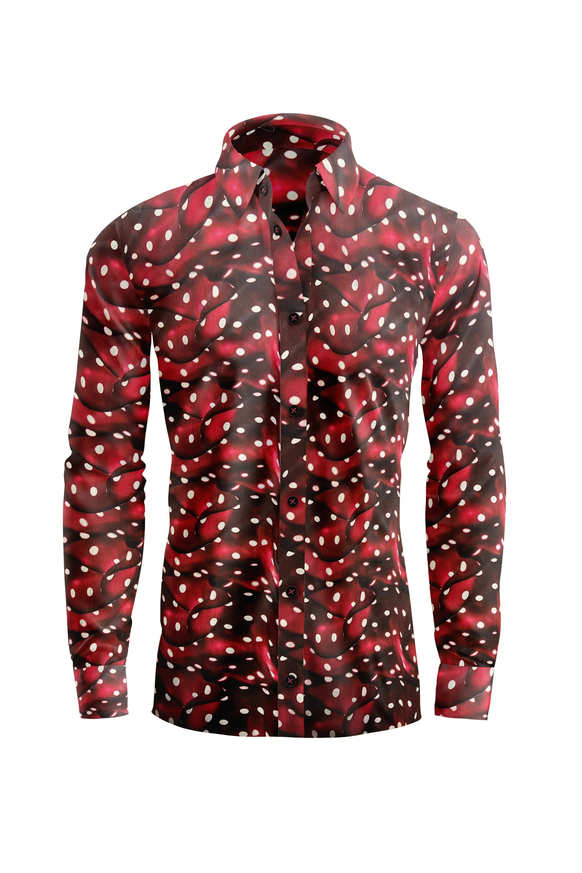 Vercini Premium Cotton Polka-Dot Shirt