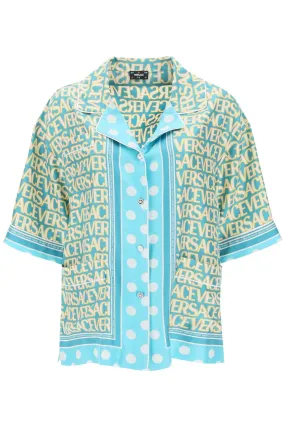 Versace 'versace allover polka dot' short-sleeved shirt